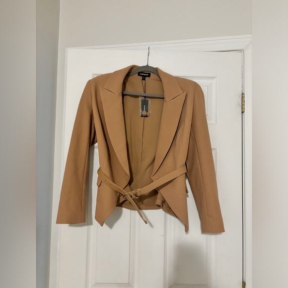 EXPRESS Double-Breasted Belted Blazer Jacket NWT - Picture 5 of 14